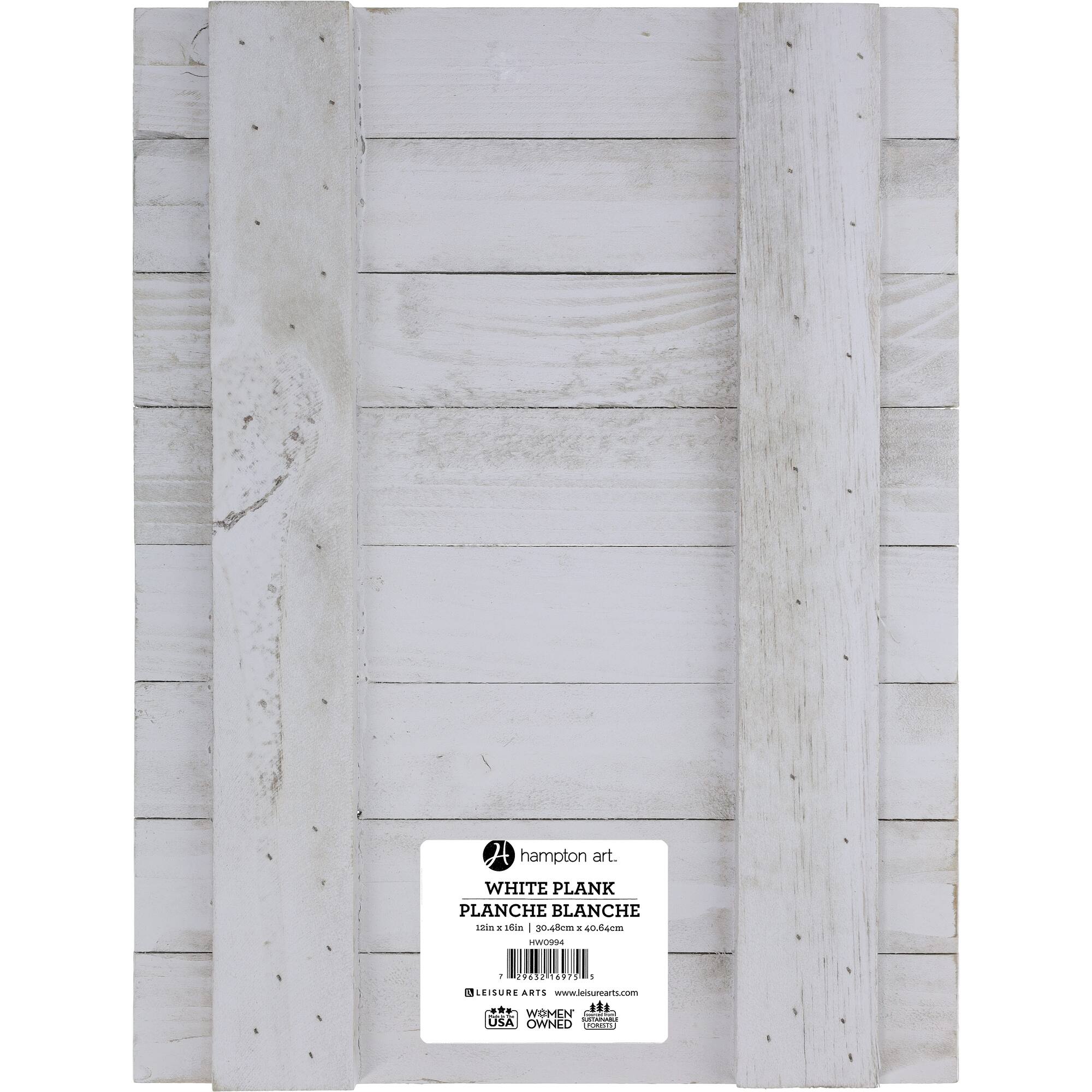 Hampton Art™ 12" x 16" Whitewashed Wood Panel